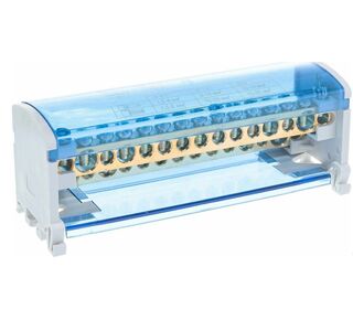 Шины на DIN-рейку в корпусе (кросс-модуль) 2х15 L+PEN DEKRON