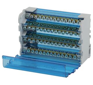 Шины на DIN-рейку в корпусе (кросс-модуль) 4х15 3L+PEN DEKRON