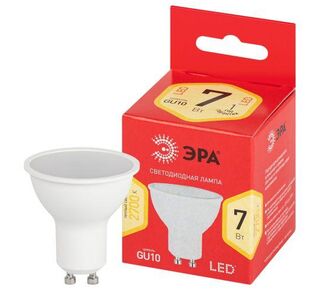 Лампа светодиодная RED LINE LED MR16-7W-827-GU10 R 7Вт MR16 софит 2700К тепл. бел. GU10 Эра Б0050198