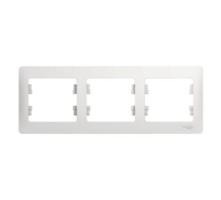 Рамка 3-м Glossa горизонт. бел. Schneider Electric ( SchE) GSL000103