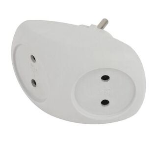 Разветвитель 2-м без заземл. 10А IP20 SPx-2-W бел. Эра Б0053480