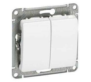 Механизм выключателя 2-кл. СП GLOSSA 10А IP20 10AX бел. Schneider Electric ( SchE) GSL000151
