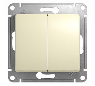 Механизм выключателя 2-кл. СП GLOSSA 10А IP20 10AX беж. Schneider Electric ( SchE) GSL000251