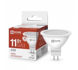 Лампа светодиодная LED-JCDR-VC 11Вт 4000К нейтр. бел. GU5.3 990лм 230В (150-275В) IN HOME 4690612020358