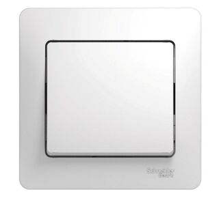 Выключатель 1-кл. СП Glossa 10А IP20 10AX в сборе бел. Schneider Electric ( SchE) GSL000112