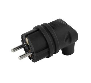 Вилка каучуковая с заземл. 90град 16А IP44 черн. V9-B-IP44 ЭРА Б0044542