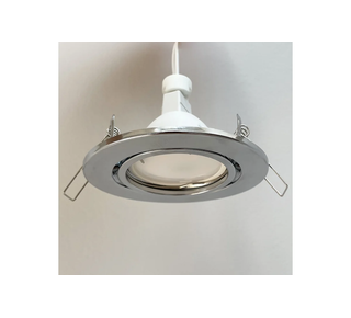 Встраиваемый поворотный светильник truEnergy с цоколем GU5.3 D90xH31мм IP20 хром/сталь 21210