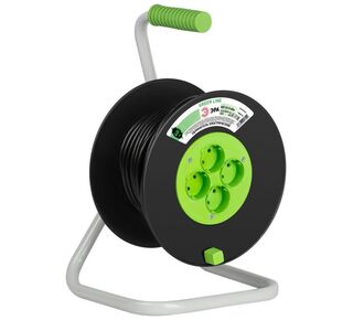 Удлинитель на пластик. катушке 4х40м без заземл. KAT-2x1.5-40m Greenline ПВС 2х1.5 Эра Б0065088