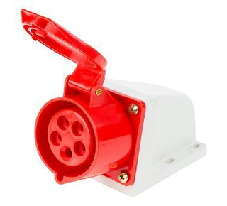 Розетка стационарная 115 3Р+РЕ+N 16А 415В IP44 DEKRON 0908-0012