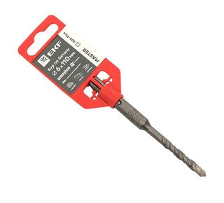 Бур по бетону SDS-plus 6х110мм 2 резца 4S спираль Master EKF db-6-110-2x4