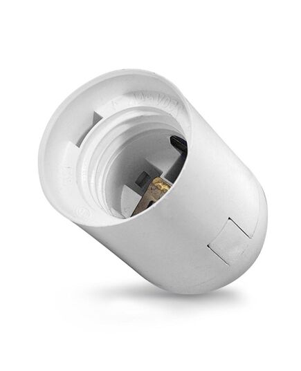 Патрон пластиковый подвесной Е27 бел. TOKOV ELECTRIC TKE-C01-PPL-27