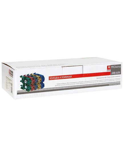 Колодка клеммная JXB-6/35 (50а) сер. EKF plc-jxb-6/35gy, изображение 2