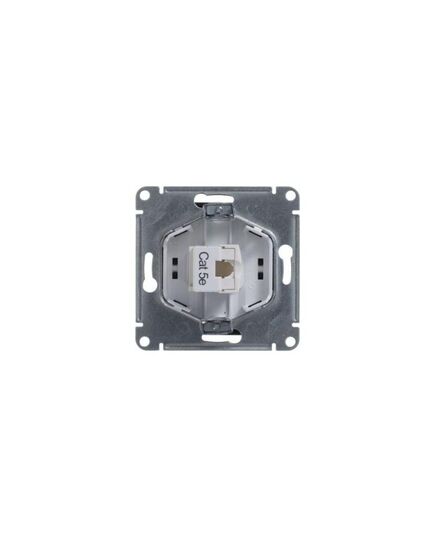 Механизм компьютерной розетки 1-м Glossa RJ45 кат.5е шоколад Schneider Electric ( SchE) GSL000881K, изображение 3