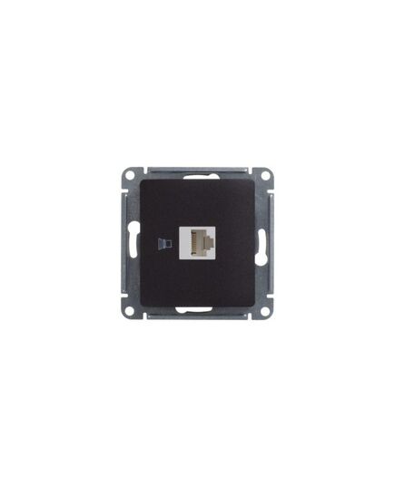 Механизм компьютерной розетки 1-м Glossa RJ45 кат.5е шоколад Schneider Electric ( SchE) GSL000881K, изображение 4