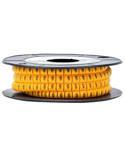 Маркер каб. 1.5кв.мм "6" (к-1000ед) (ЕС-0) EKF plc-KM-1.5-6, изображение 3