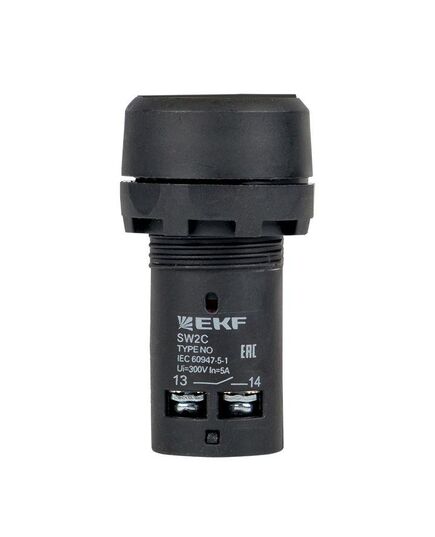 Кнопка SW2C-11 возвратная черн. NO+NC EKF sw2c-11s, изображение 2