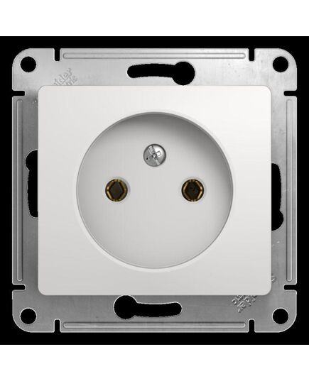 Механизм розетки 1-м СП Glossa 16А без заземл. бел. Schneider Electric ( SchE) GSL000141, изображение 2