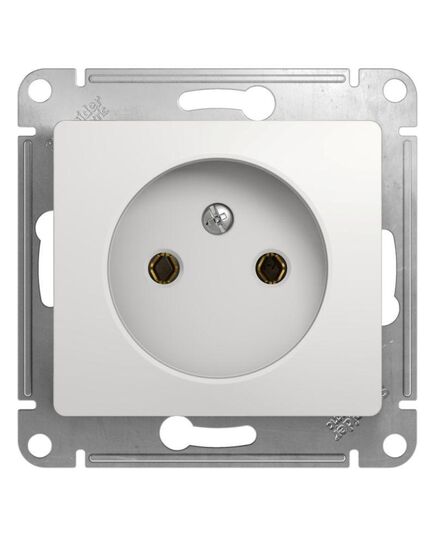 Механизм розетки 1-м СП Glossa 16А без заземл. бел. Schneider Electric ( SchE) GSL000141