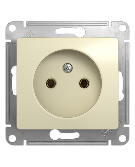 Механизм розетки 1-м СП Glossa 16А без заземл. беж. Schneider Electric ( SchE) GSL000241, изображение 3