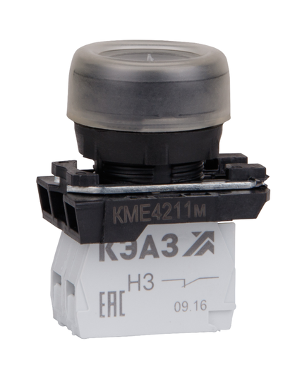 Кнопка КМЕ 4211м 1но+1нз цилиндр IP65 черн. КЭАЗ 248243