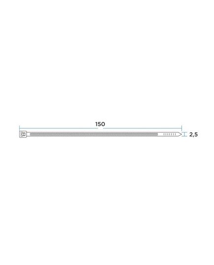 Хомут кабельный 2.5х150 нейл. черн. (уп.100шт) Rexant 07-0151, изображение 3