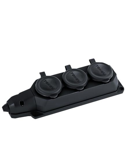 Колодка удлинителя 3-м 16А с заземл. каучук TOKOV ELECTRIC TKE-C05-KK3-Z