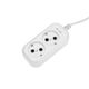 Удлинитель 2 гнезда 1.5м 2х0.75кв.мм б/з бел. PROCONNECT 13-4200, изображение 2