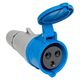 Розетка переносная 223 2P+PE 32А 220В IP44 PROxima EKF ps-223-32-220-PRO, изображение 9