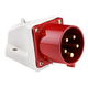 Вилка стационарная 515 16А 3P+PE+N 380В IP44 EKF ps-515-16-380, изображение 2